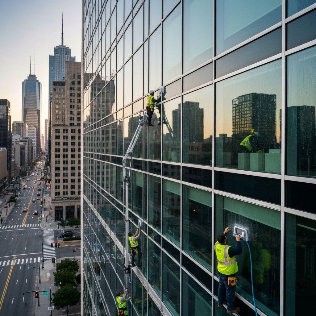 Commercial cleaning example