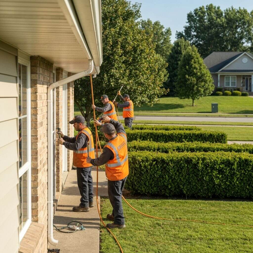 Gutter cleaning services